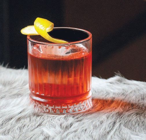 Four Walls at The Joseph Hotel’s negroni. COURTESY OF BRAND