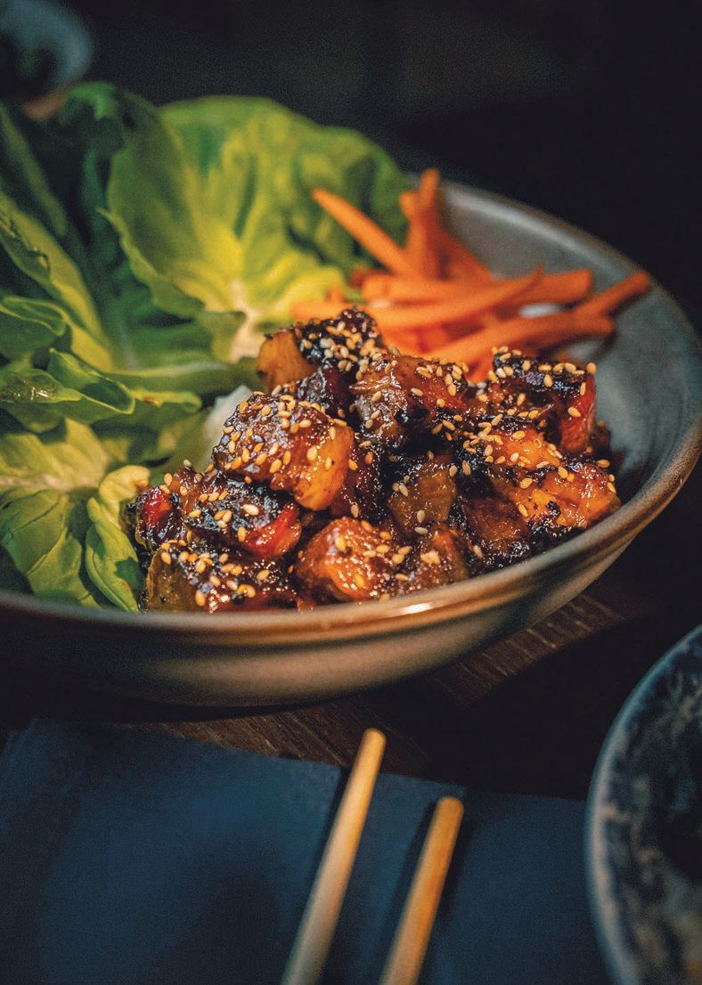 Noko’s “Burnt Ends” lettuce wrap PHOTO BY MICK JACOB